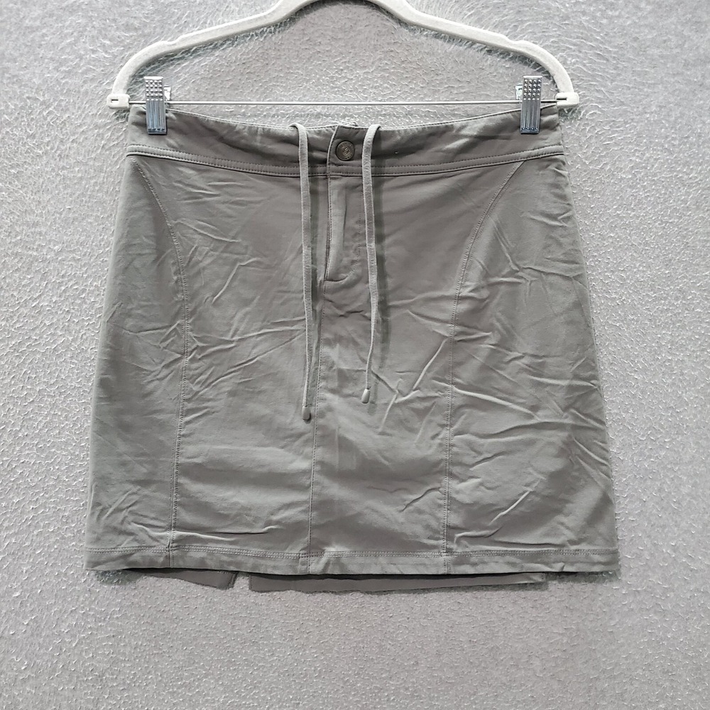 Columbia Women Skirt 6 Gray Logo Omni Shield Drawstring‎ Golf Tennis